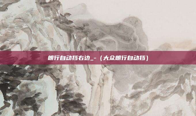 朗行自动挡右边_-（大众朗行自动挡）