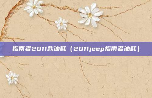 指南者2011款油耗（2011jeep指南者油耗）