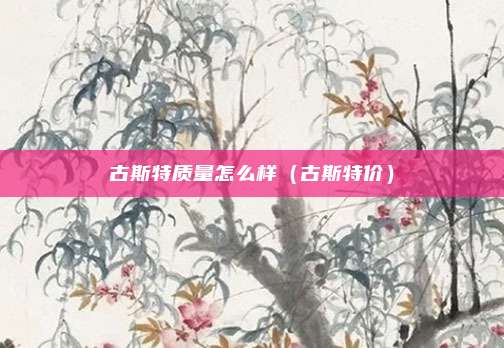 古斯特质量怎么样（古斯特价）