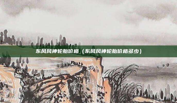 东风风神轮胎价格（东风风神轮胎价格多少）