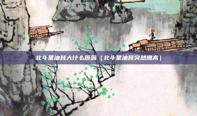 北斗星油耗大什么原因（北斗星油耗突然增高）