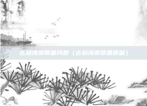 吉利海景质量问题（吉利海景整备质量）
