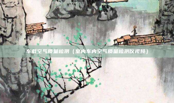 车载空气质量检测（室内车内空气质量检测仪视频）