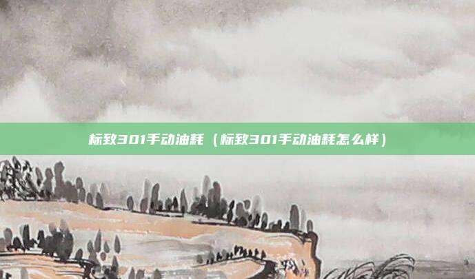 标致301手动油耗（标致301手动油耗怎么样）