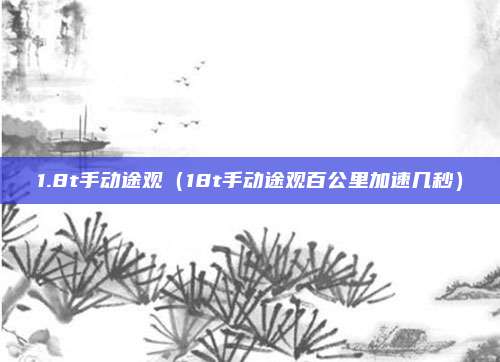 1.8t手动途观(18t手动途观百公里加速几秒)