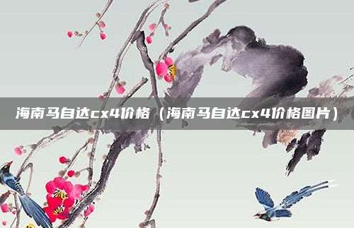 海南马自达cx4价格(海南马自达cx4价格图片)