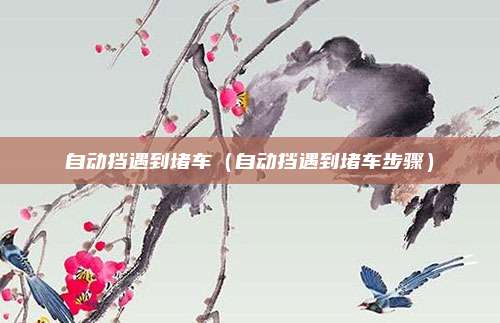 自动挡遇到堵车（自动挡遇到堵车步骤）