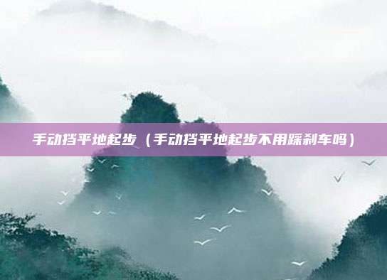 手动挡平地起步（手动挡平地起步不用踩刹车吗）