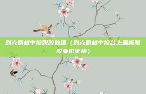 别克凯越中控脱胶处理（别克凯越中控台上盖板脱胶要求更换）