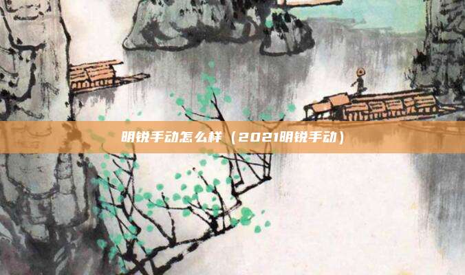 明锐手动怎么样（2021明锐手动）