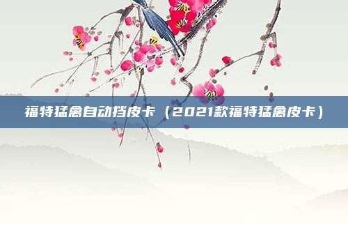 福特猛禽自动挡皮卡(2021款福特猛禽皮卡)