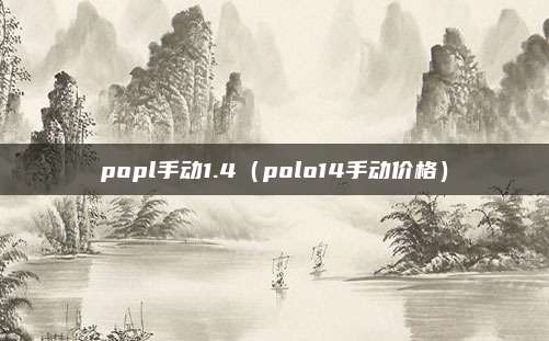 popl手动1.4（polo14手动价格）