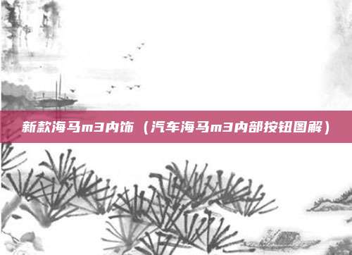 新款海马m3内饰（汽车海马m3内部按钮图解）