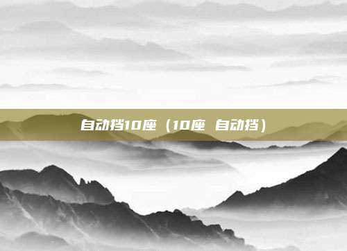 自动挡10座（10座 自动挡）
